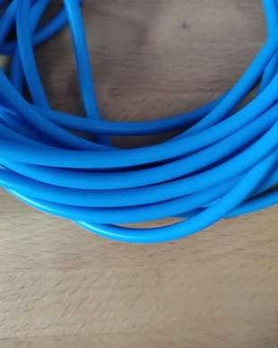SNUR SILICON ALBASTRU - 4 MM (50CM)