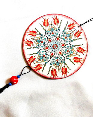 ornament pe lemn mandala 43327