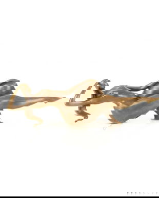 Femeie nud-statueta moderna din bronz