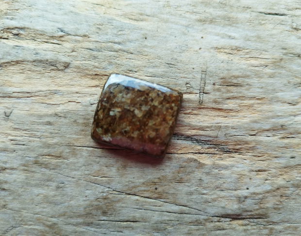 Cabochon bronzit, 20x19x5 mm