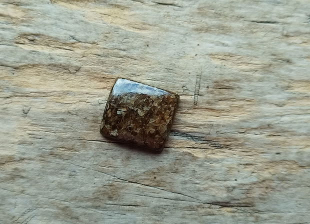 Cabochon bronzit, 20x19x5 mm