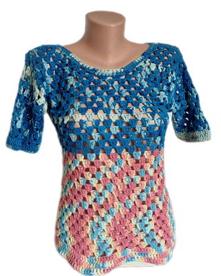 Bluza bumbac crosetata