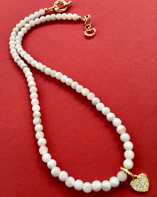 Colier CHOKER Piatra lunii naturala