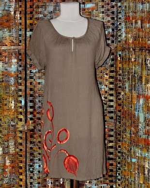 Rochie pictata manual, unicat