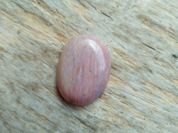 Cabochon rodonit roz, 40x30 mm