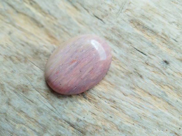 Cabochon rodonit roz, 40x30 mm