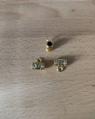 Agățătoare pandantiv aurie - 10x10mm