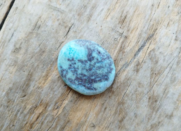 Cabochon larimar, 33x27 mm