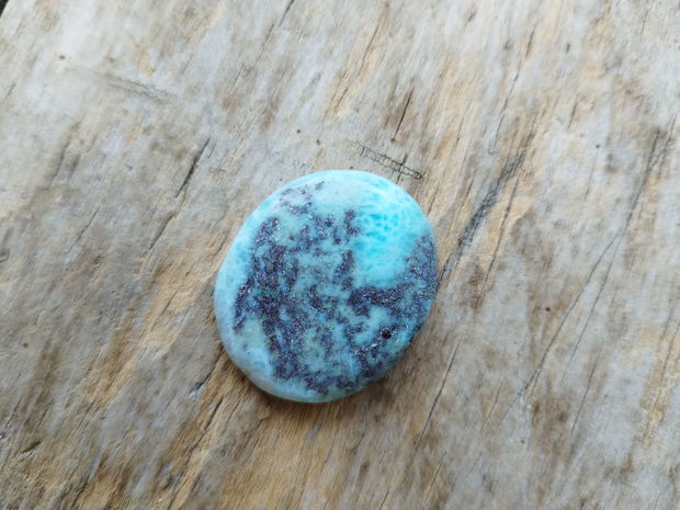 Cabochon larimar, 33x27 mm