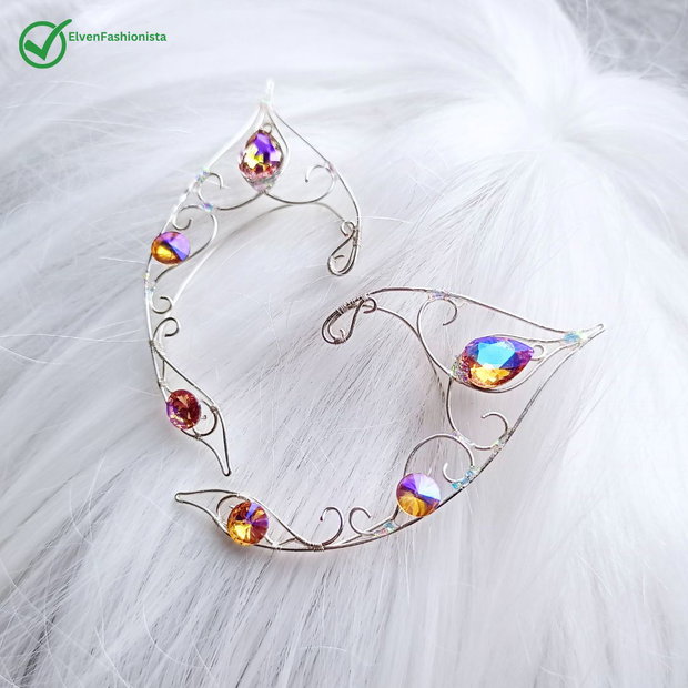 Cercei urechi de elf Rainbow
