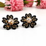 Rezervat Cercei - Gold & Black Precious Flowers