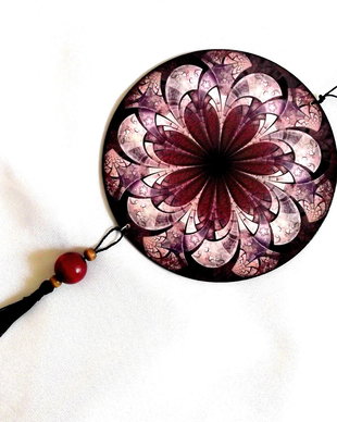 ornament pe lemn mandala 43301
