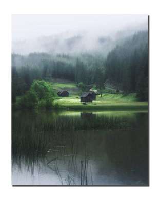 Lacul Iezer, Bucovina, tablou canvas
