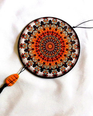 ornament pe lemn mandala 43300