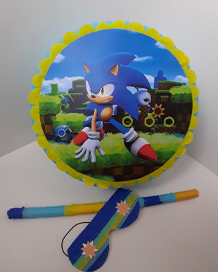 Piñata piniata Sonic + băț și ochelari