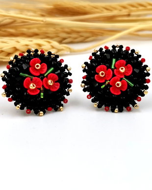 Rezervat Cercei florali-Tradițional românesc - Negru