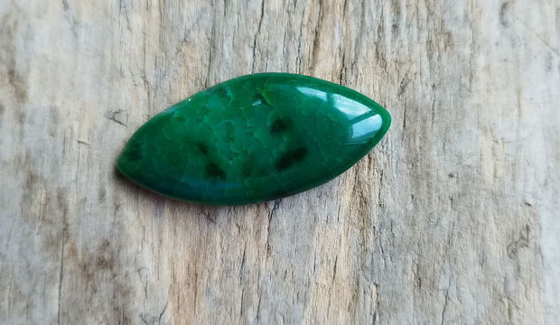 Cabochon agata, 38x19x6 mm