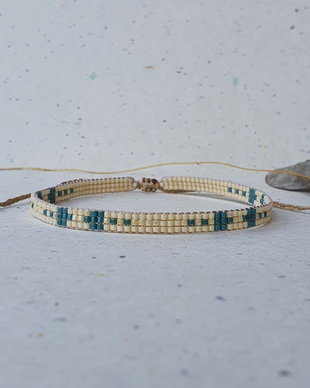 Bratara handmade de glezna * Anklet cu margele Miyuki * Bijuterie femei