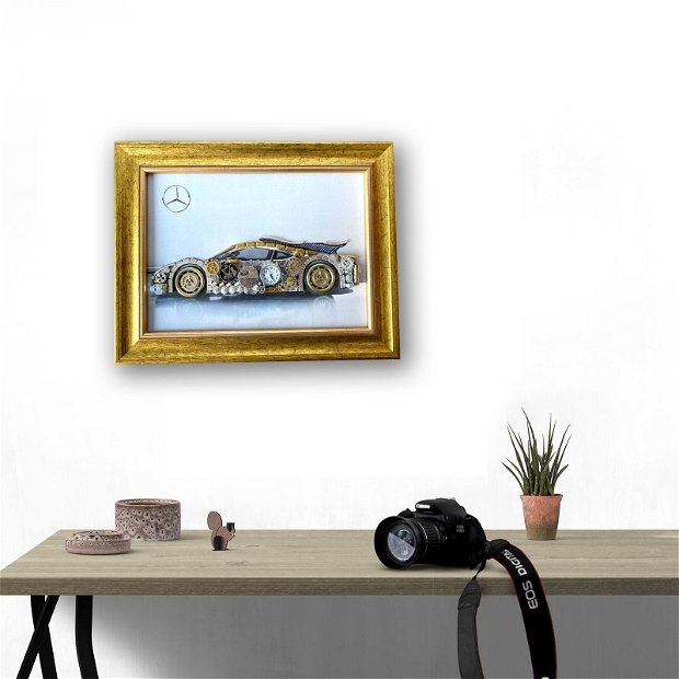 Mercedes Benz Cod M 609・Steampunk Art・Industrial Decor Vintage・Bijuterii steampunk・Cadouri de lux