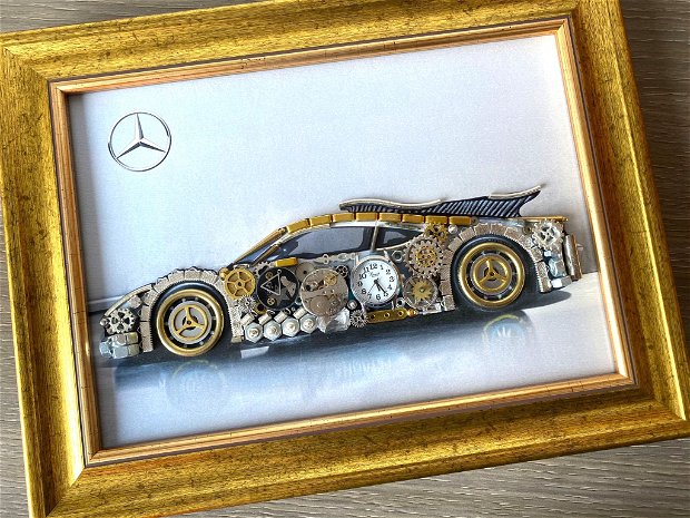 Mercedes Benz Cod M 609・Steampunk Art・Industrial Decor Vintage・Bijuterii steampunk・Cadouri de lux