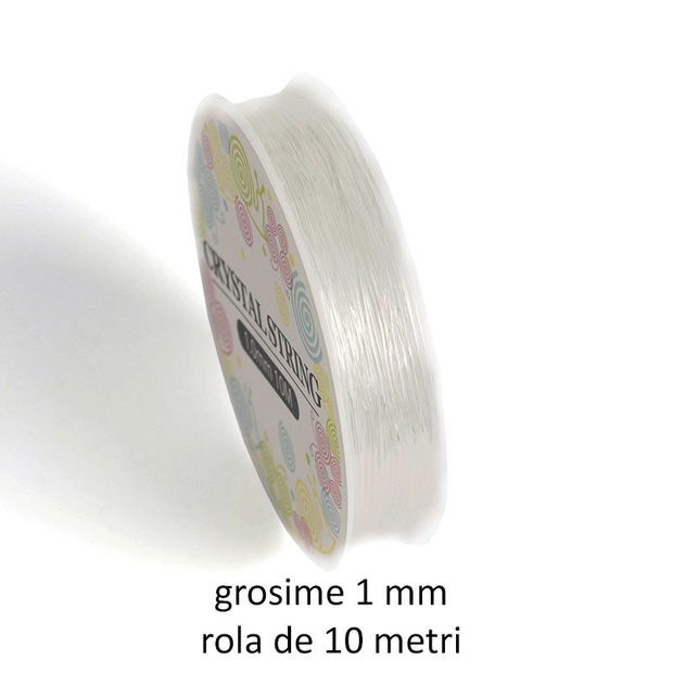 Rola guta elastica, transparenta, 1 mm, 10 metri, GWM-01