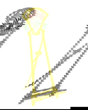 Sevalet din fonta masiva cu flori roz