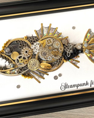 Peste steampunk Cod M 608, Cadouri pentru pasionații de pescuit, Cadouri pentru el, Decor living
