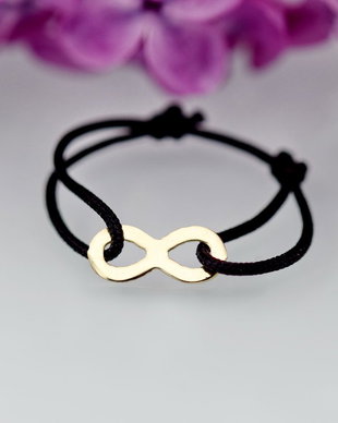 Inel Snur Reglabil / Infinit / Aur 14k /M3