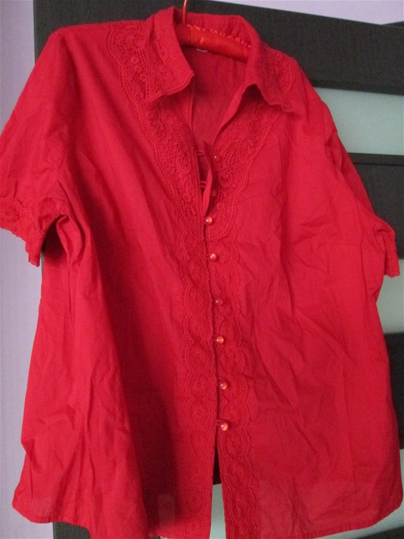 bluza rosie usoara de vara dame 50/52
