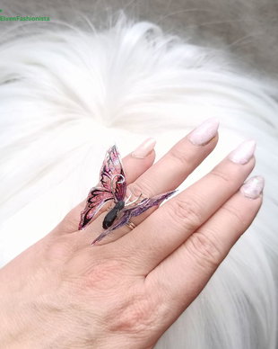 Inel Purple Fairy Wings