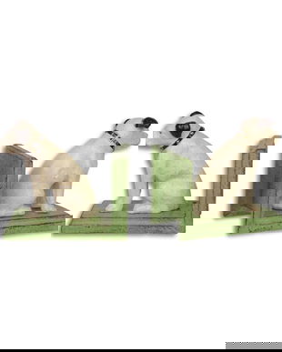 Set doua opritoare de carti verzi cu terieri