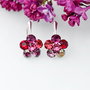 Cercei Swarovski Regal Chaton Flower / Argint 925