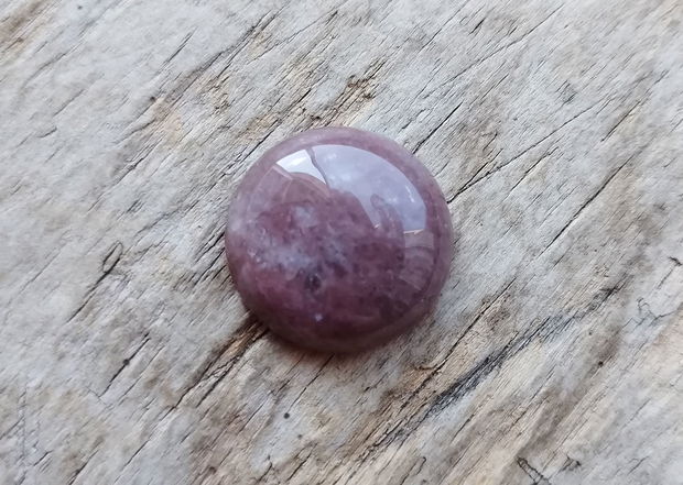 Cabochon cuart strawberry, 25 mm