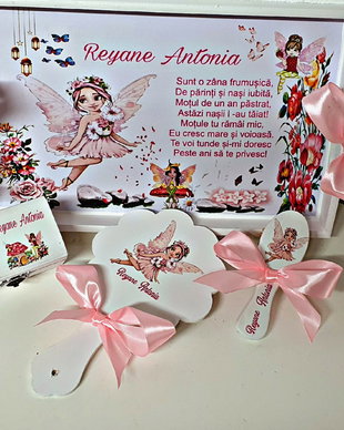 Set mot 4 accesorii zana roz