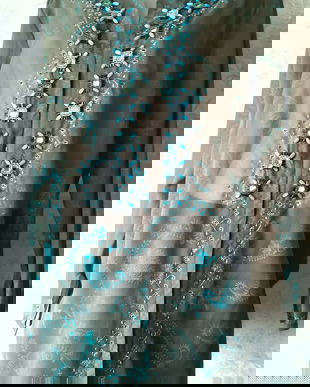 bluza tunica de voal cu broderie , So Bin Ich , 46 - 48