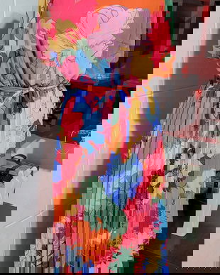 Rochie în culori vibrante 42-44