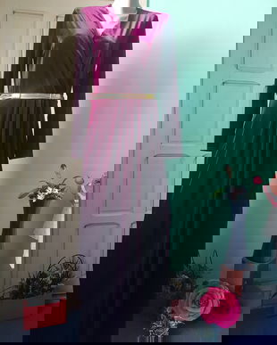 Rochie noua din catifea fucsia