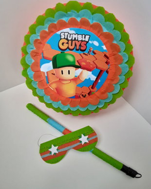 Piñata piniata Stumble Guys + băț și ochelari