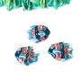 Pandantiv portelan glazurat peste 18x21mm - albastru		MG.0203