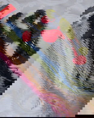 Ata colorata mouline