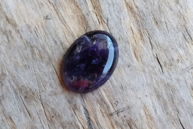 Cabochon ametist, 40x30 mm