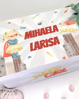Cutie Amintiri Personalizată - Super Girl