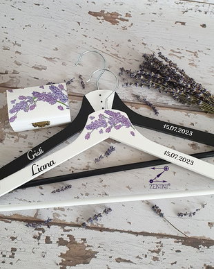 Set umerase nunta si cutiuta verighete cu lavanda, umerase miri lavanda, umerase nunta cu nume, umerase miri levantica, umerase miri mov