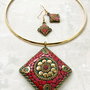 Set Nepalez coral rosu
