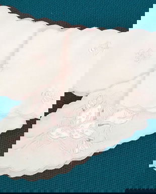 aplicatie brodata roz pal , 160 cm