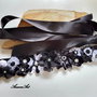 Brau cu flori textile/Cordon