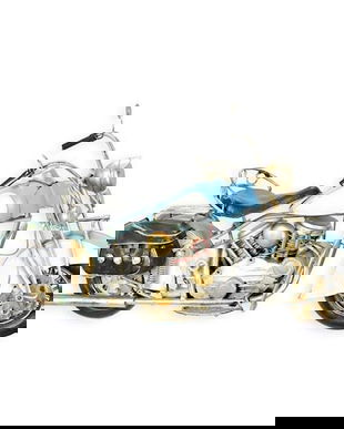 Model motocicleta bleu