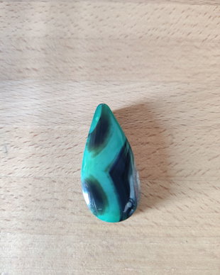 Agata verde - 40x18x10mm