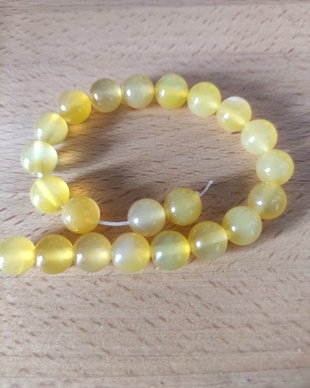 Agate galbene - 8 mm