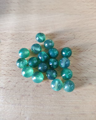 Agate fațetate - 8 mm
